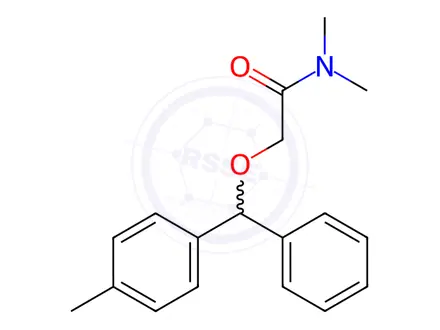 Chemical structure of N,N-Dimethyl-2-[phenyl(4-tolyl)methoxy]acetamide