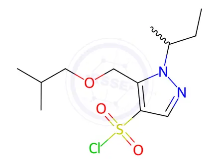 Chemical structure of 1-sec-butyl-5-(isobutoxymethyl)-1H-pyrazole-4-sulfonyl chloride