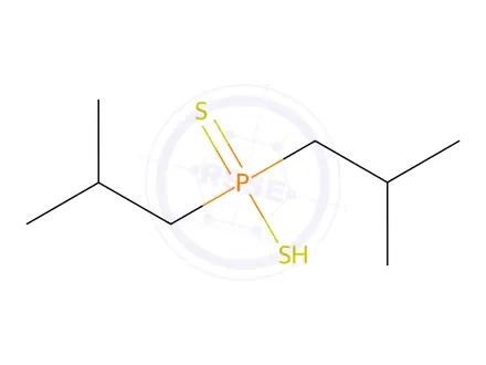 Chemical structure of Sodium bis(2-methylpropyl)dithiophosphinic acid