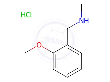 Chemical structure of 1-(2-Methoxyphenyl)-N-methylmethanamine hydrochloride