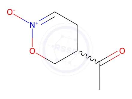Chemical structure of Ethanone, 1-(5,6-dihydro-2-oxido-4H-1,2-oxazin-5-yl)-(9CI)
