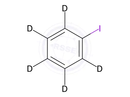 Chemical structure of Iodobenzene-d5