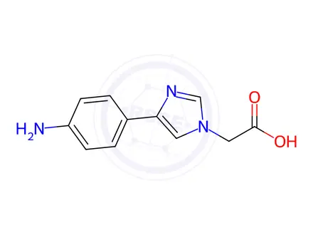 Chemical structure of [4-(4-Amino-phenyl)-imidazol-1-yl]-acetic acid