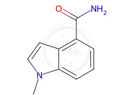 Chemical structure of 1-Methyl-1H-indole-4-carboxamide