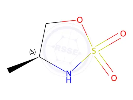Chemical structure of (4S)-4-methyl-1,2,3-oxathiazolidine-2,2-dione