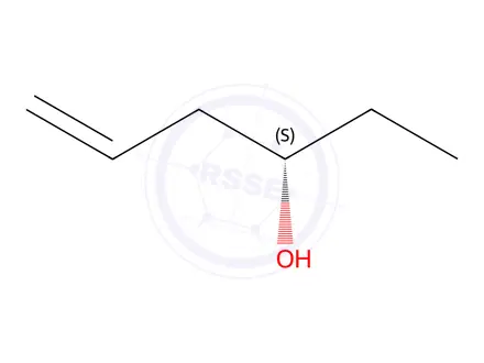 Chemical structure of (S)-hex-5-en-3-ol