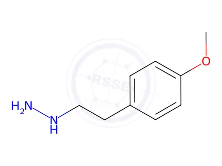 Chemical structure of 2-(4-methoxyphenyl)ethylhydrazine