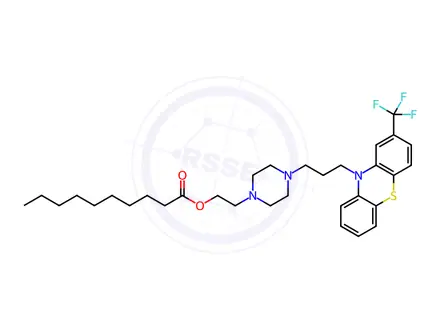 Chemical structure of Fluphenazine Decanoate Dihydrochloride