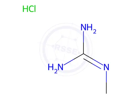 Chemical structure of 1-Methylguanidine Hydrochloride