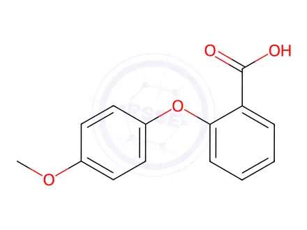 Chemical structure of 2-(4-Methoxyphenoxy)benzoic acid