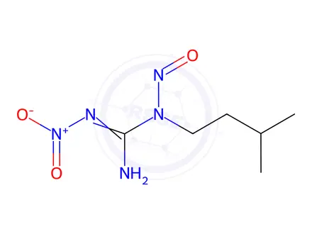Chemical structure of N-(3-Methylbutyl)-N'-nitro-N-nitrosoguanidine