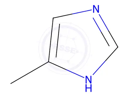Chemical structure of 4-Methylimidazole