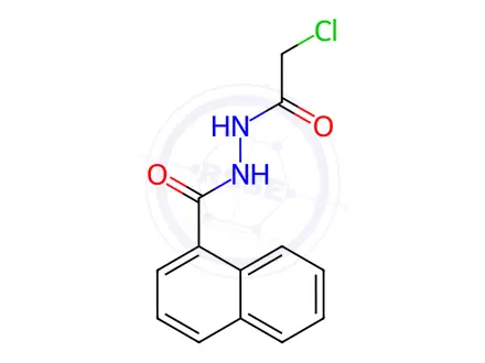 Chemical structure of N'-(2-CHLOROACETYL)-1-NAPHTHOHYDRAZIDE