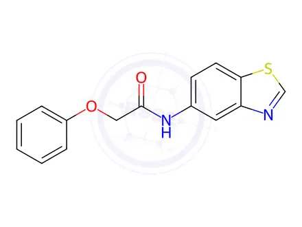 Chemical structure of N-(Benzo[d]thiazol-5-yl)-2-phenoxyacetamide