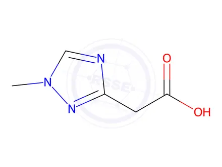 Chemical structure of 2-(1-methyl-1H-1,2,4-triazol-3-yl)acetic acid