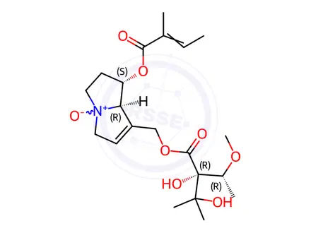 Chemical structure of Lasiocarpine Impurity 2