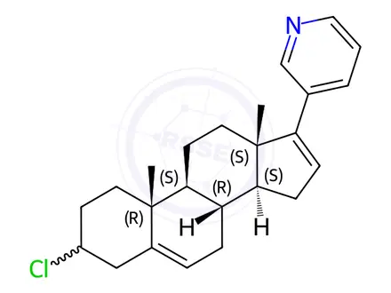 Chemical structure of 3-Deoxy 3-Chloro Abiraterone