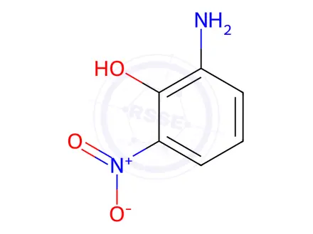 Chemical structure of 2-Amino-6-Nitrophenol
