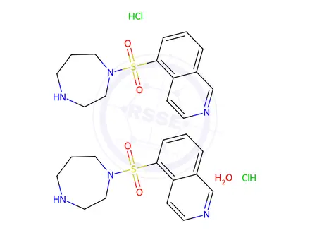 Chemical structure of 5-((1,4-Diazepan-1-yl)sulfonyl)isoquinoline hydrochloride hemihydrate