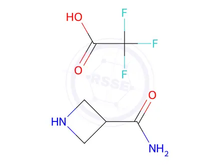 Chemical structure of Azetidine-3-carboxamide, trifluoroacetic acid