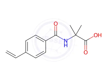 Chemical structure of Alanine, N-(4-ethenylbenzoyl)-2-methyl-