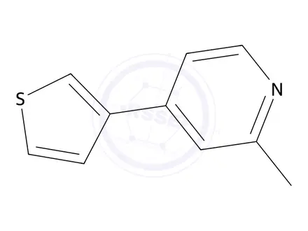 Chemical structure of 1187163-37-6 2-Methyl-4-(3-thienyl)pyridine MFCD13152484