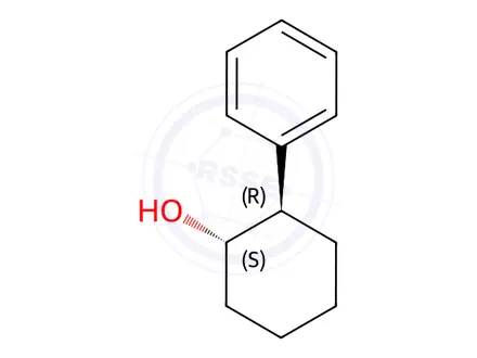 Chemical structure of (1S,2R)-(+)-trans-2-Phenyl-1-cyclohexanol