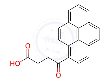Chemical structure of 4-Oxo-4-pyren-1-yl-butyric Acid