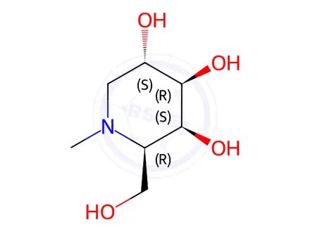 Chemical structure of Migalastat N-methyl Impurity