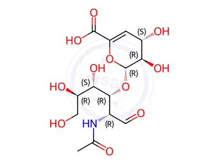 Chemical structure of Chondroitin Sulfate Impurity 13 (Chondroitin disaccharide △di-0S)