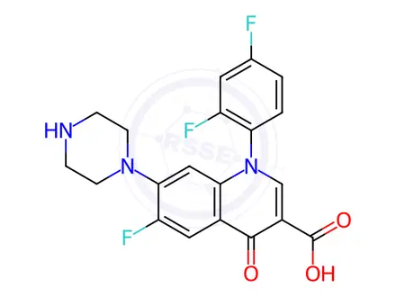 Chemical structure of Temafloxacin Impurity 42