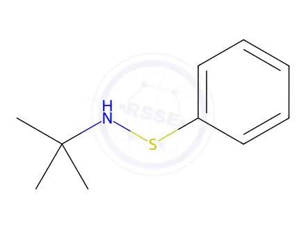 Chemical structure of N-tert-Butylbenzenesulfenamide