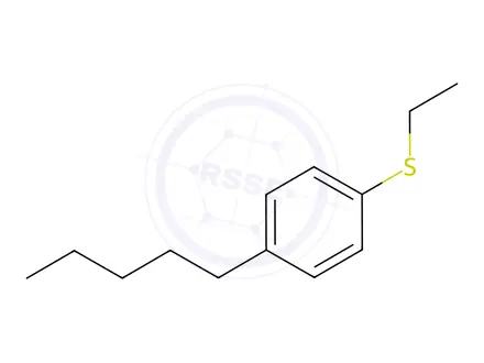 Chemical structure of Benzene, 1-(ethylthio)-4-pentyl-