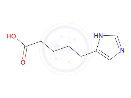 Chemical structure of 5-(1H-imidazol-4-yl)pentanoic acid hydrochloride