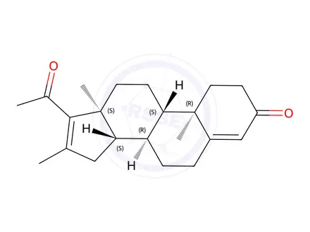 Chemical structure of 16-Methylpregna-4,16-diene-3,20-dione