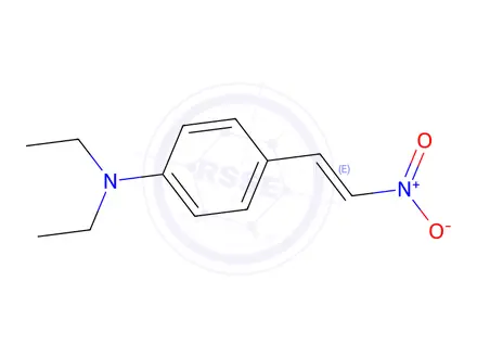 Chemical structure of N,N-diethyl-N-{4-[2-nitrovinyl]phenyl}amine