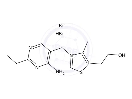 Chemical structure of Thiamine Nitrate Impurity 6 (Thiamine Nitrate EP Impurity F Bromine Hydrobromide)