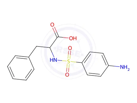 Chemical structure of 2-(4-AMINO-BENZENESULFONYLAMINO)-3-PHENYL-PROPIONIC ACID