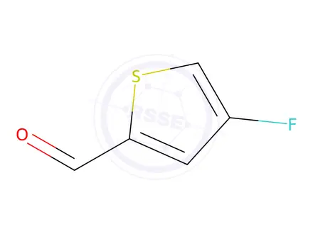 Chemical structure of 4-Fluoro-2-thiophenecarbaldehyde