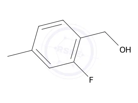 Chemical structure of 2-Fluoro-4-methylbenzyl alcohol