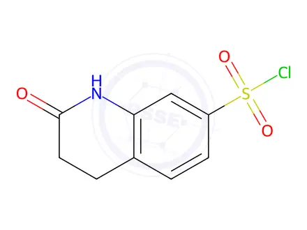 Chemical structure of 2-Oxo-1,2,3,4-tetrahydroquinoline-7-sulfonyl chloride