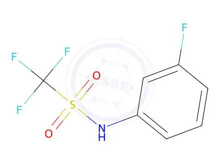 Chemical structure of Methanesulfonamide, 1,1,1-trifluoro-N-(3-fluorophenyl)-