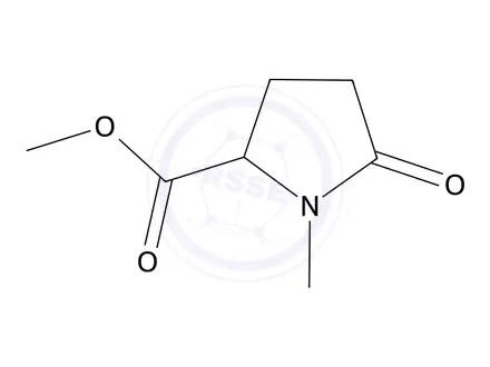 Chemical structure of 1-Methyl-5-oxo-pyrrolidine-2-carboxylic acid methyl ester