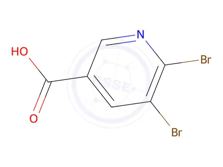 Chemical structure of 5,6-DibromonicotinicAcid