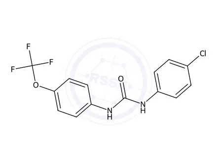 Chemical structure of 1-(4-Chlorophenyl)-3-(4-(trifluoromethoxy)phenyl)urea