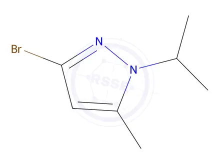 Chemical structure of 3-Bromo-1-isopropyl-5-methyl-1h-pyrazole