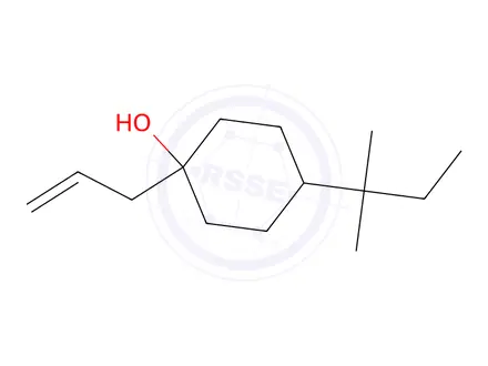 Chemical structure of 1-Allyl-4-(tert-pentyl)cyclohexan-1-ol