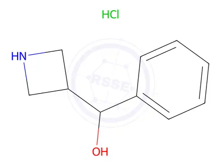 Chemical structure of (azetidine-3-yl)(phenyl)methanol hydrochloride