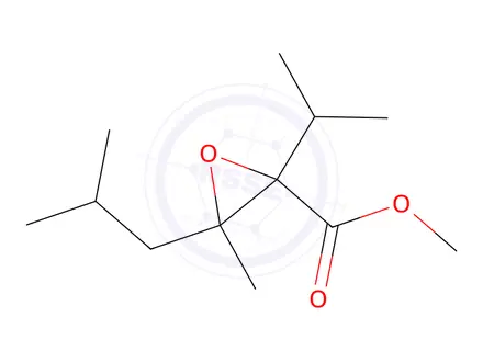 Chemical structure of Methyl 3-isobutyl-2-isopropyl-3-methyloxirane-2-carboxylate