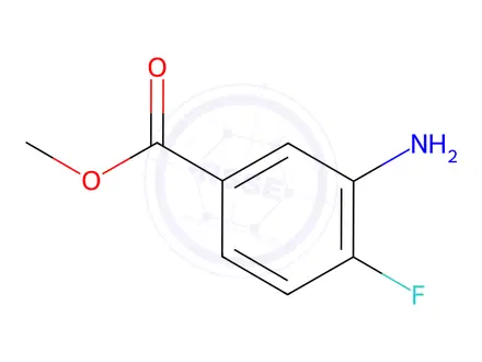Chemical structure of METHYL 3-AMINO-4-FLUOROBENZENECARBOXYLATE